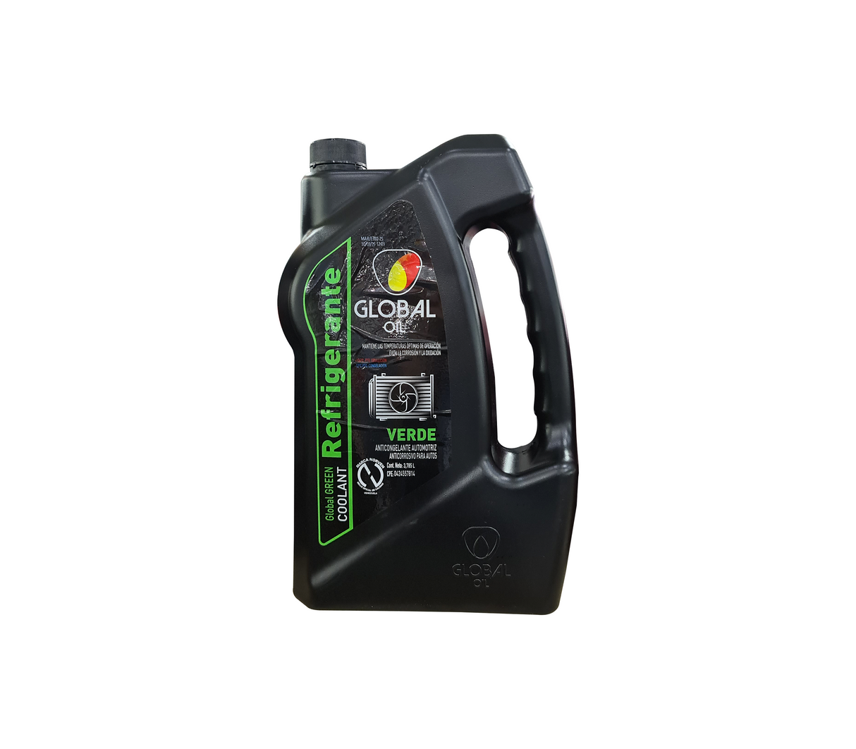 Refrigerante/anticongelante automotriz verde coolant 3.78 lt Global Oil