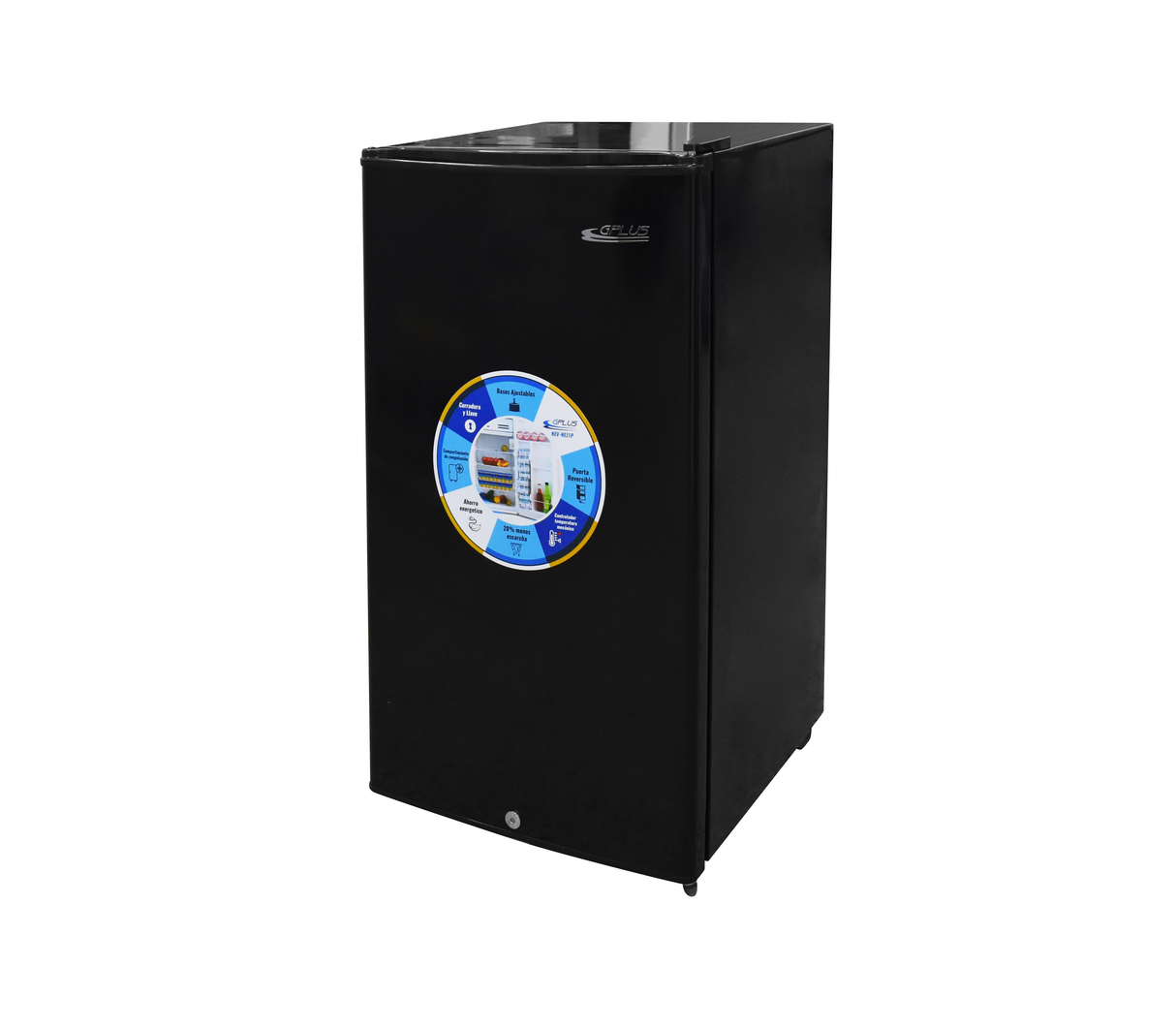 Nevera ejecutiva 93 litros con escarcha 110V Negra GPlus