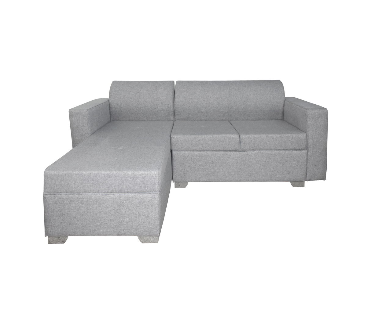 Juego de Recibo Estrada Tipo L 2 Puestos + Chaiselongue Tela de Lujo Okalia