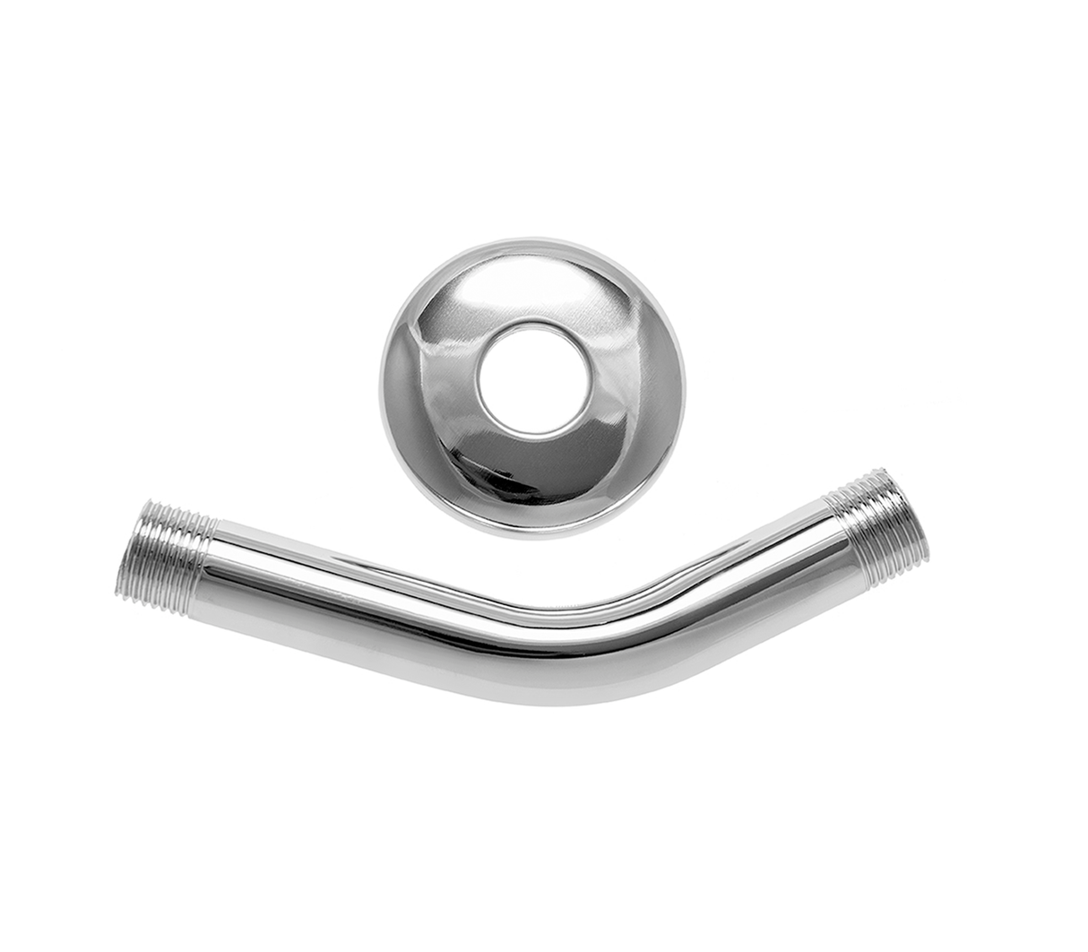 Tubo metálico para regadera 45° cromado Faguax