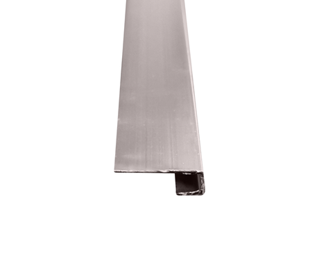 Perfil de aluminio U line 2.45m silver Powerfik
