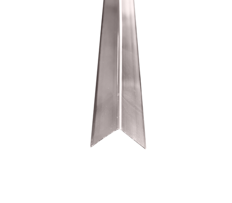 Perfil de aluminio 2cm en L line 2.45m silver Powerfik