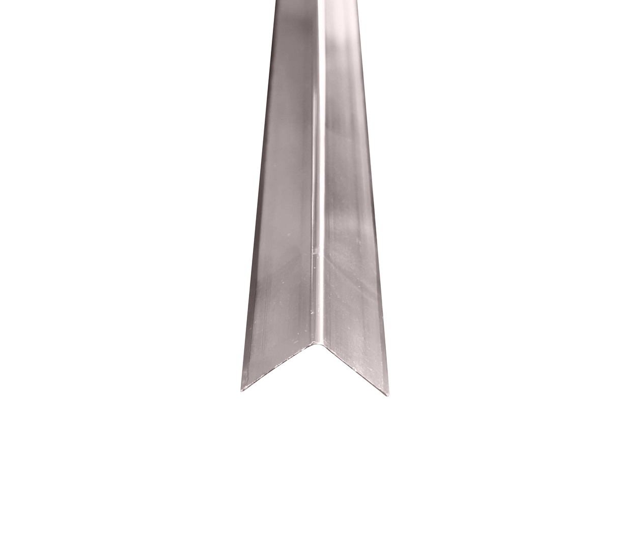 Perfil de aluminio 2cm en L line 2.45m silver Powerfik