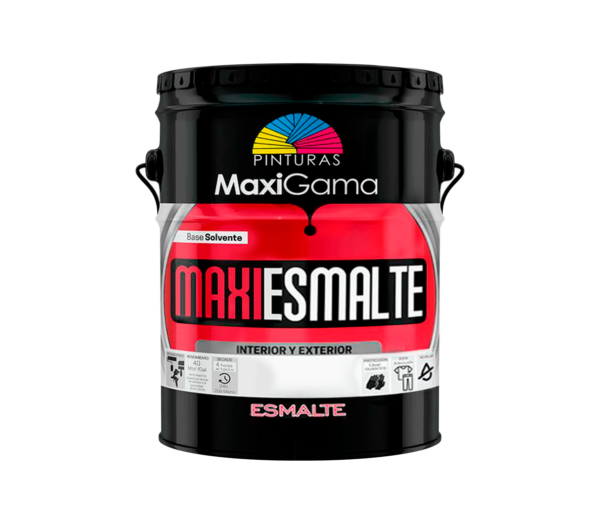 Pintura a base de solvente MaxiEsmalte brillante interior/exterior Maxigama