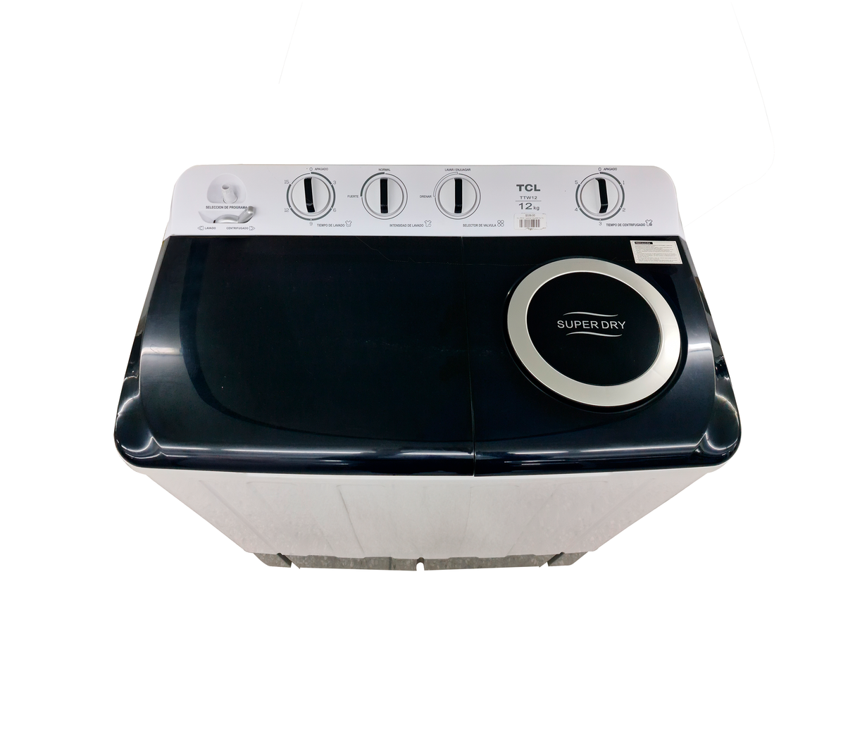 Lavadora 12 kg doble tina TCL