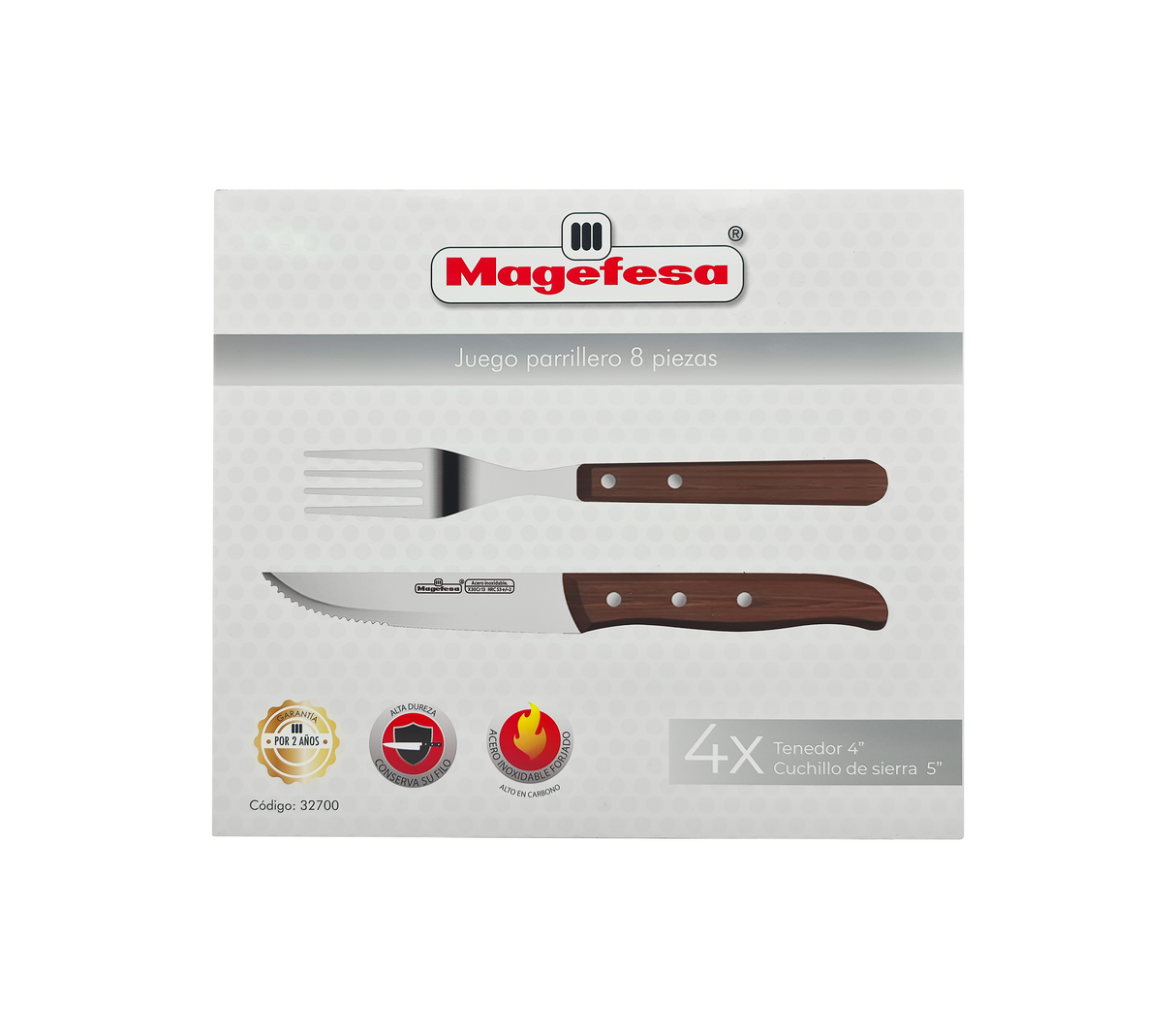 Set parrillero 8pzas Magefesa