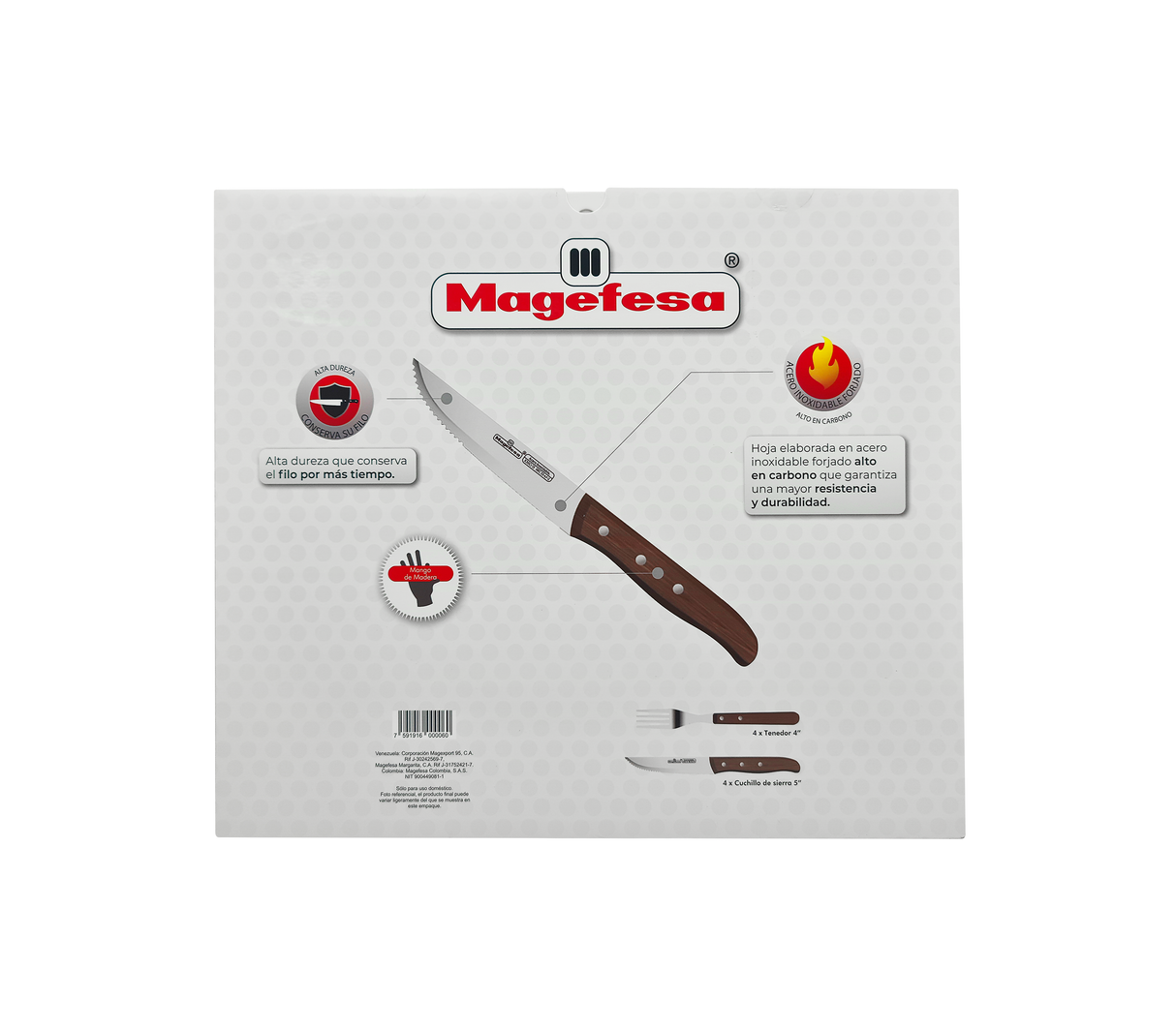 Set parrillero 8pzas Magefesa