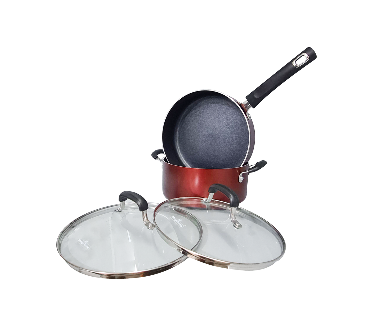 Juego de ollas 11 piezas Basic aluminio Magefesa