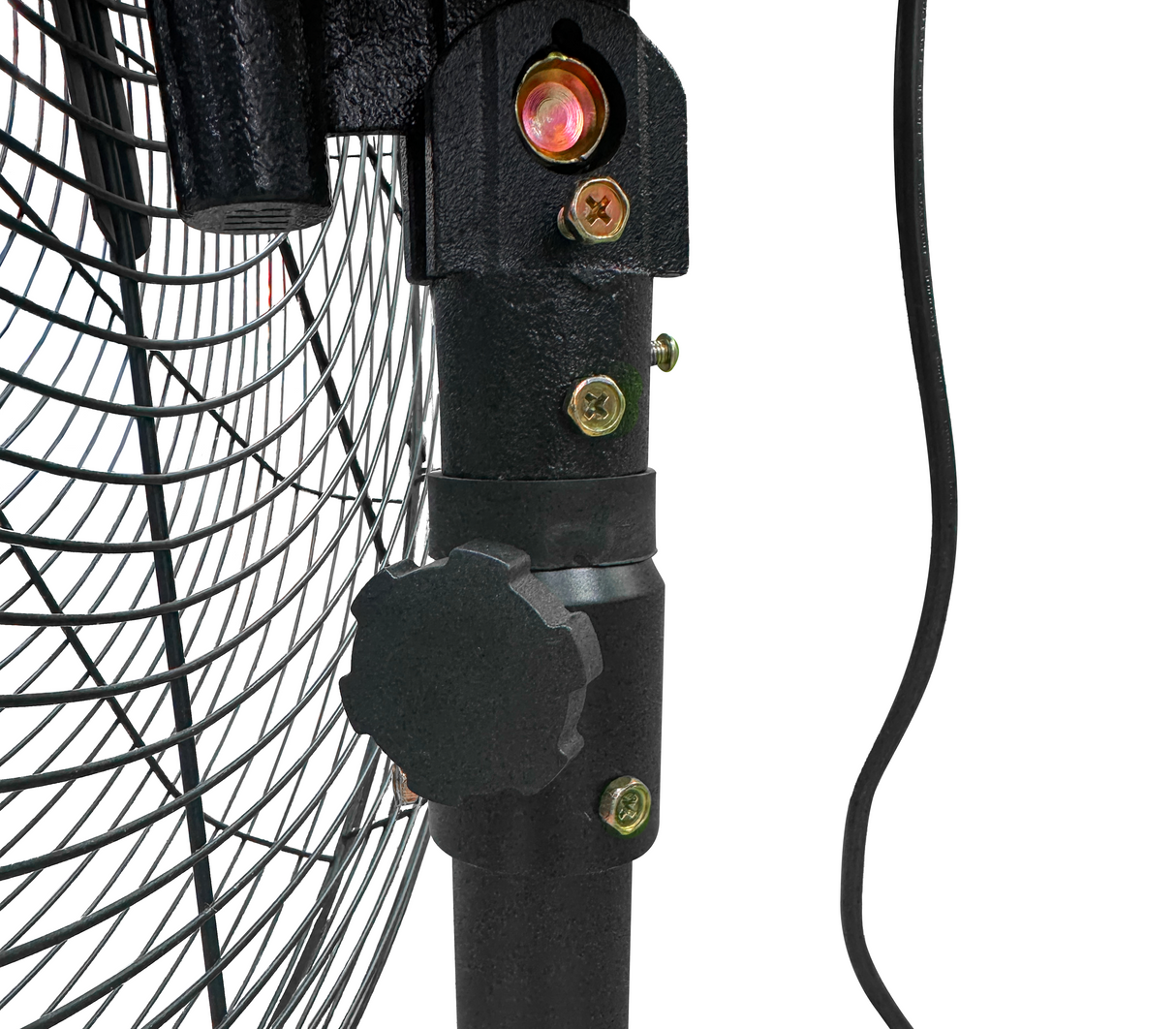 Ventilador industrial de pedestal 26" 3 aspa de aluminio 150w negro Powerfik