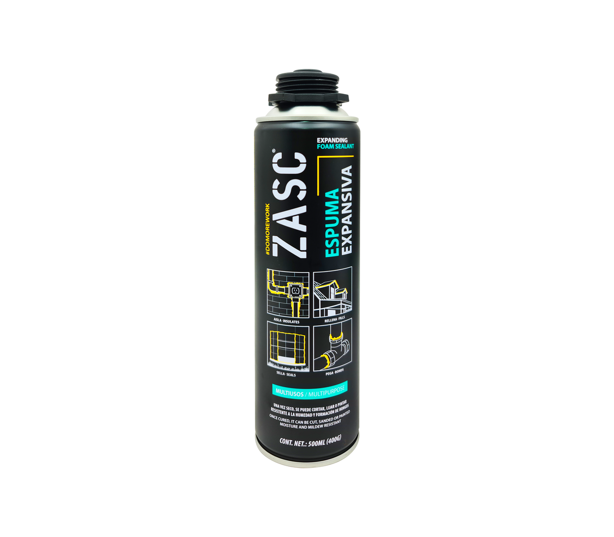 Espuma expansiva Spray 500ML Cod.4-803 Zasc
