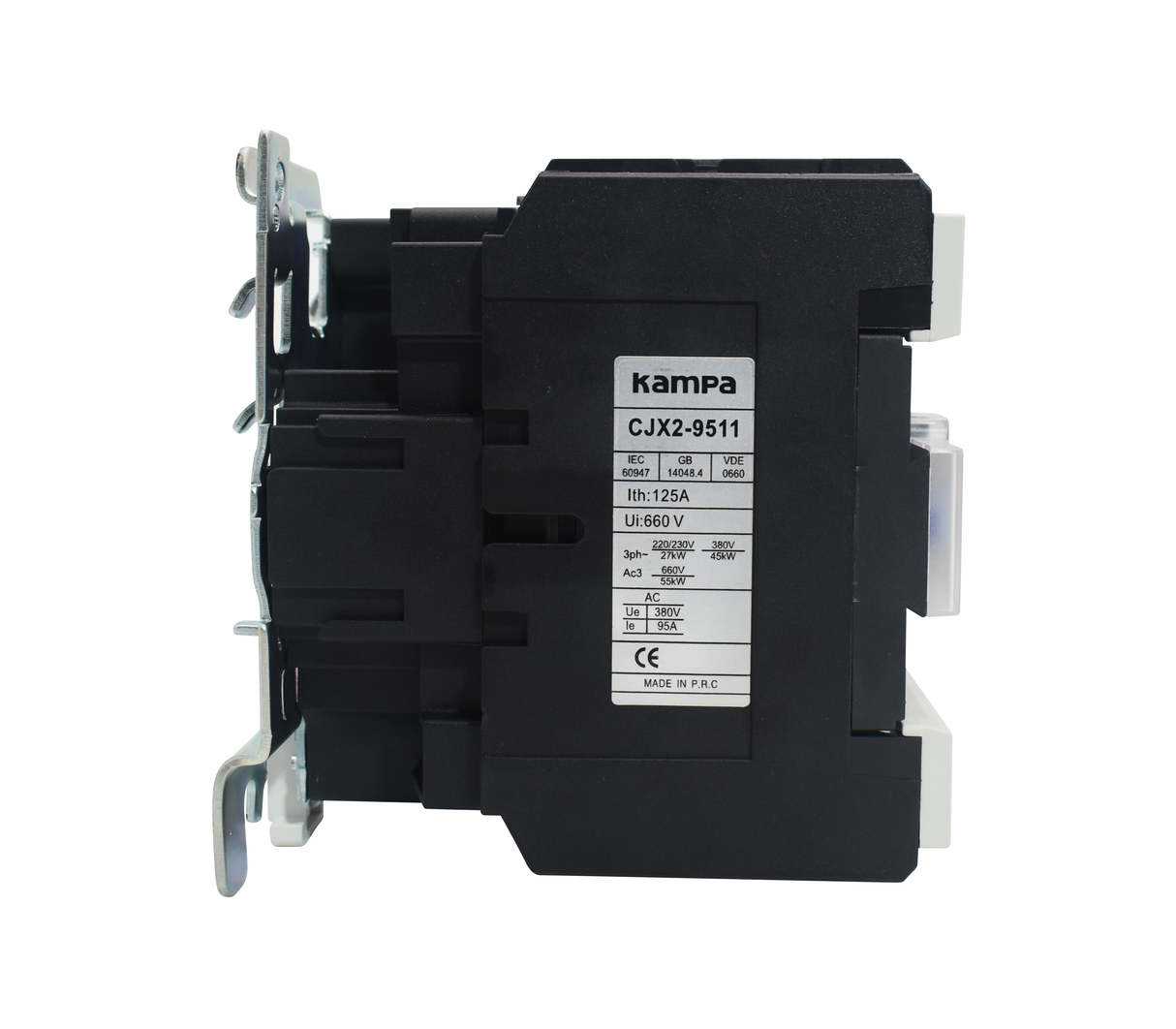 Contactor trifásico 3 polos 125A 220V Kampa