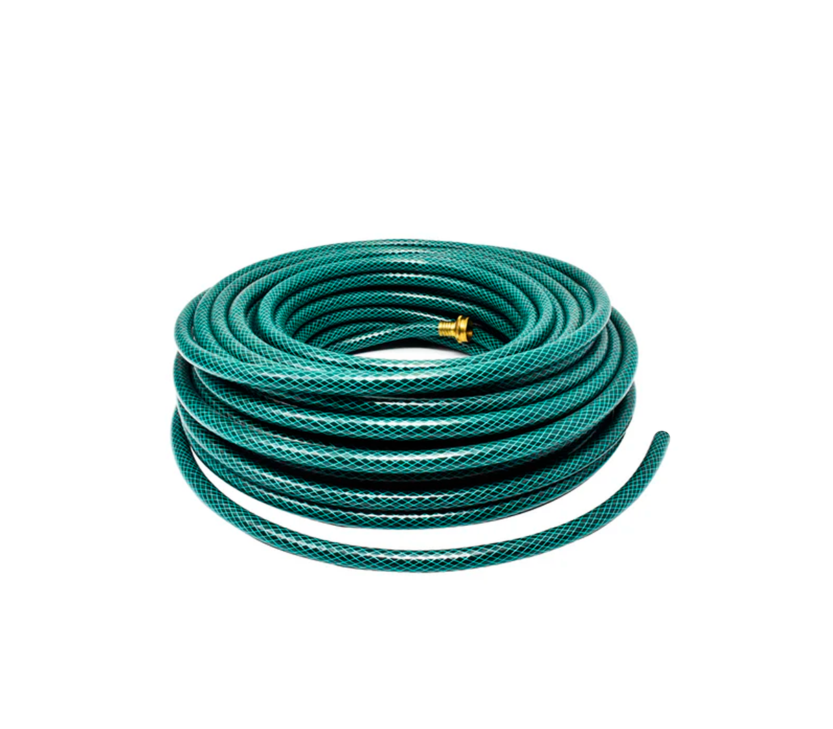 Rollo de manguera tramada 1/2" con conexión de cobre Faguax