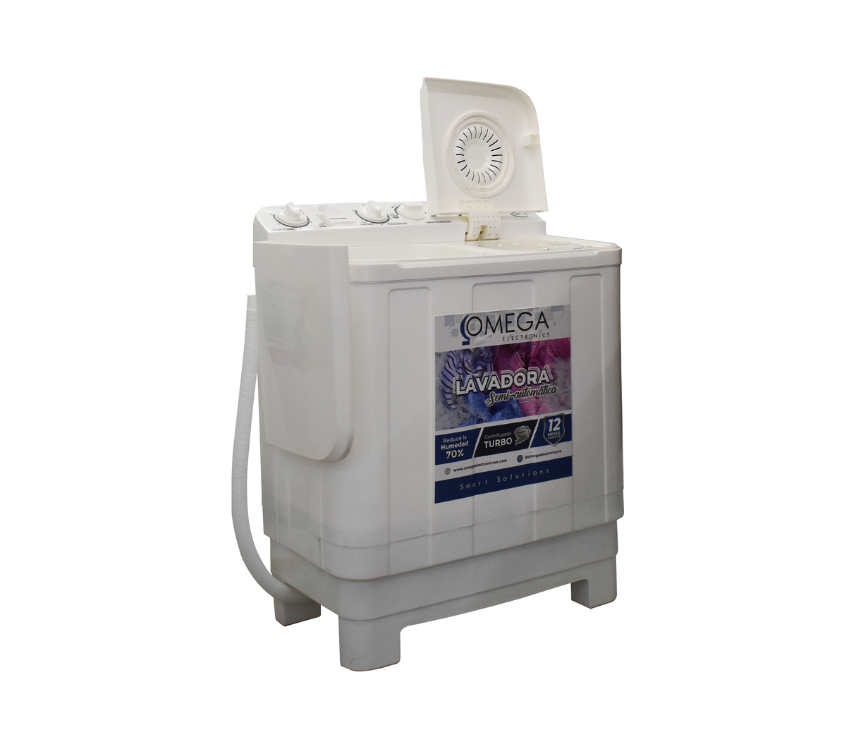 Lavadora 8 kg doble tina blanco Omega Electronics