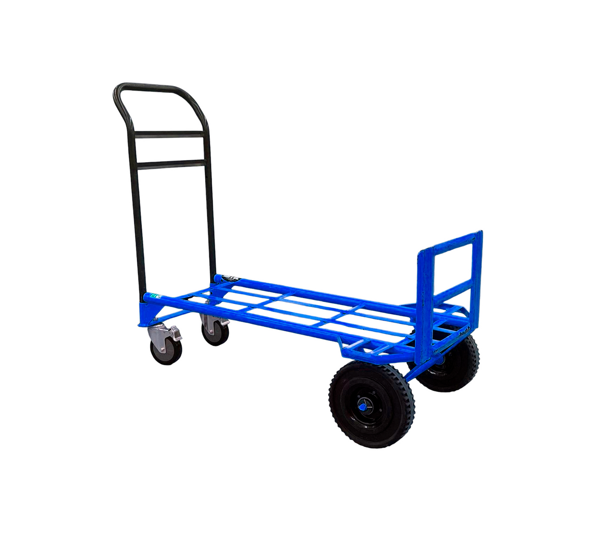 Carrucha Dolly rueda neumática 6 lonas azul Rutel