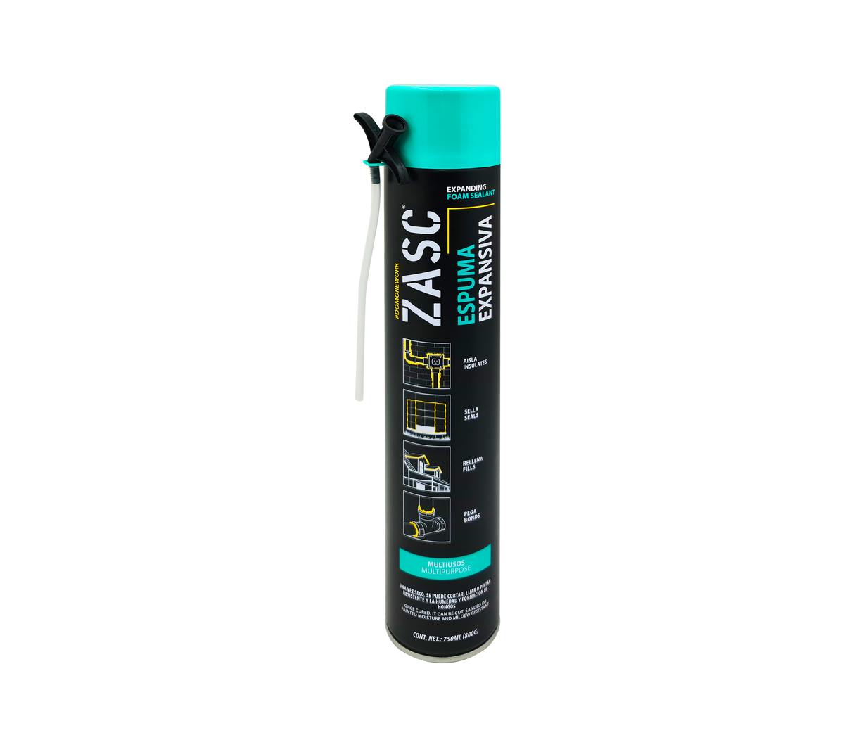 Espuma Expansiva Spray 750ml Cod.4-804 Zasc