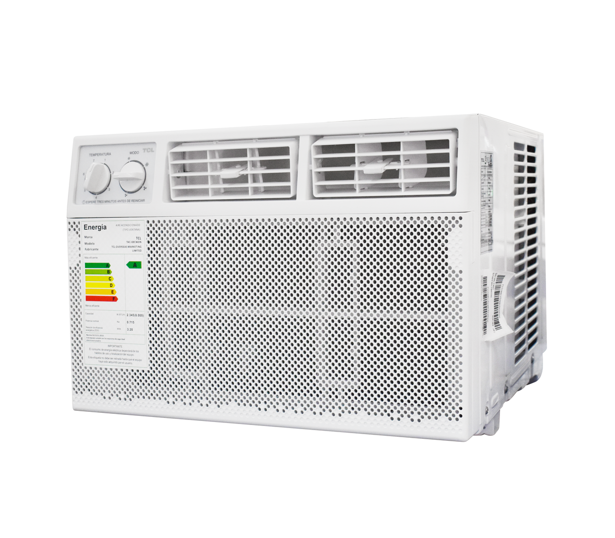 Aire acondicionado de ventana 8000 BTU 220V Blanco TCL