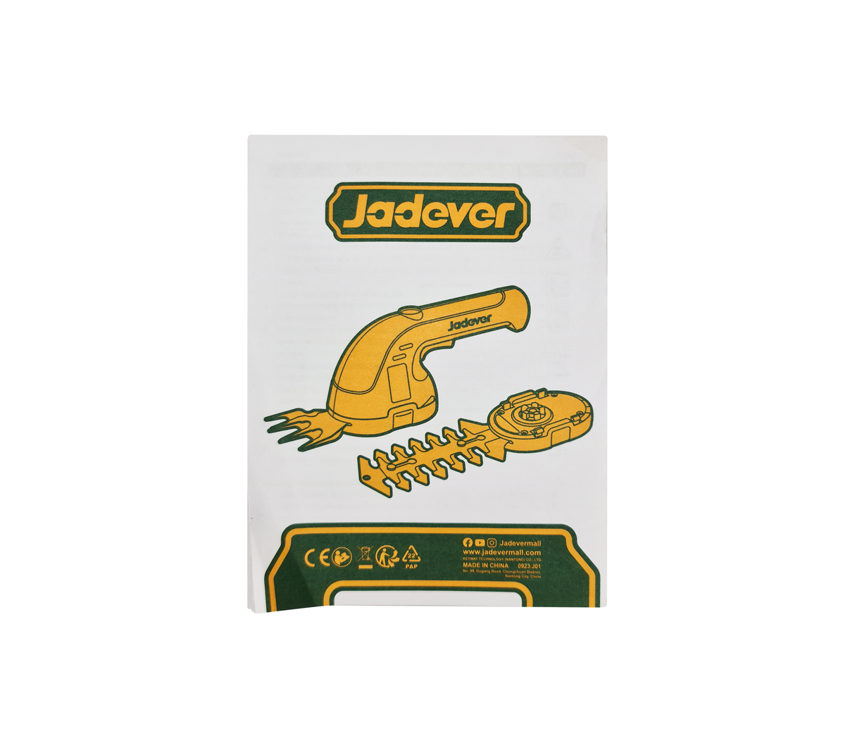 Cortadora de grama inalámbrica 4v Jadever