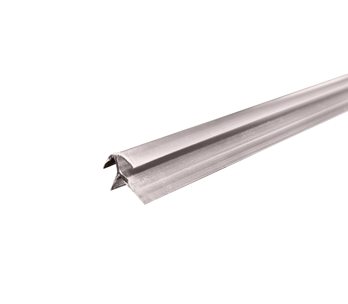 Perfil de aluminio externo line 2.45m  silver Powerfik