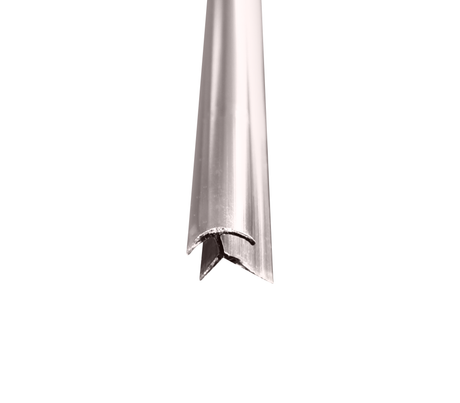 Perfil de aluminio externo line 2.45m  silver Powerfik