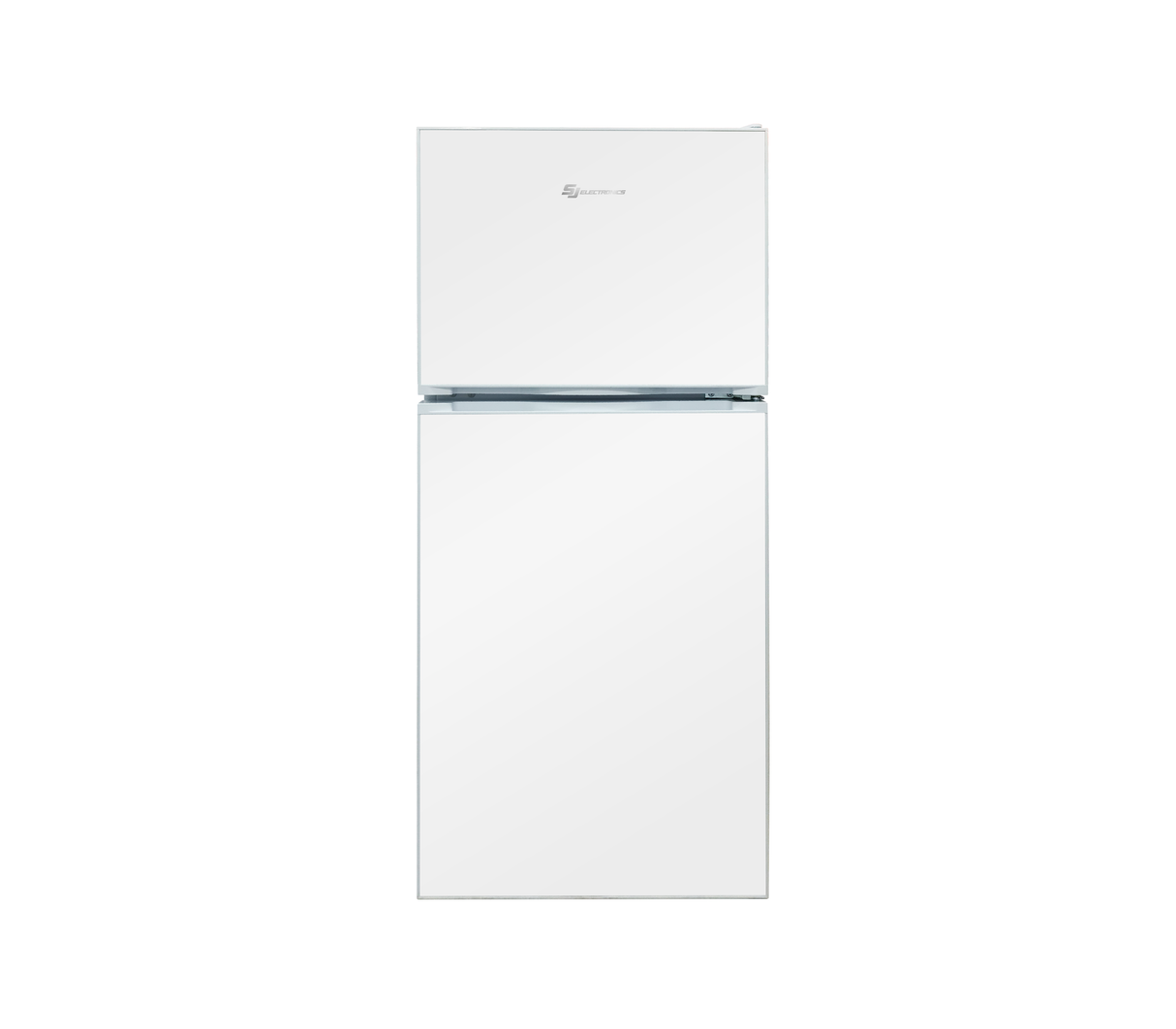 Nevera Top Mount sin escarcha 230 litros vidrio blanco Sj Electronics