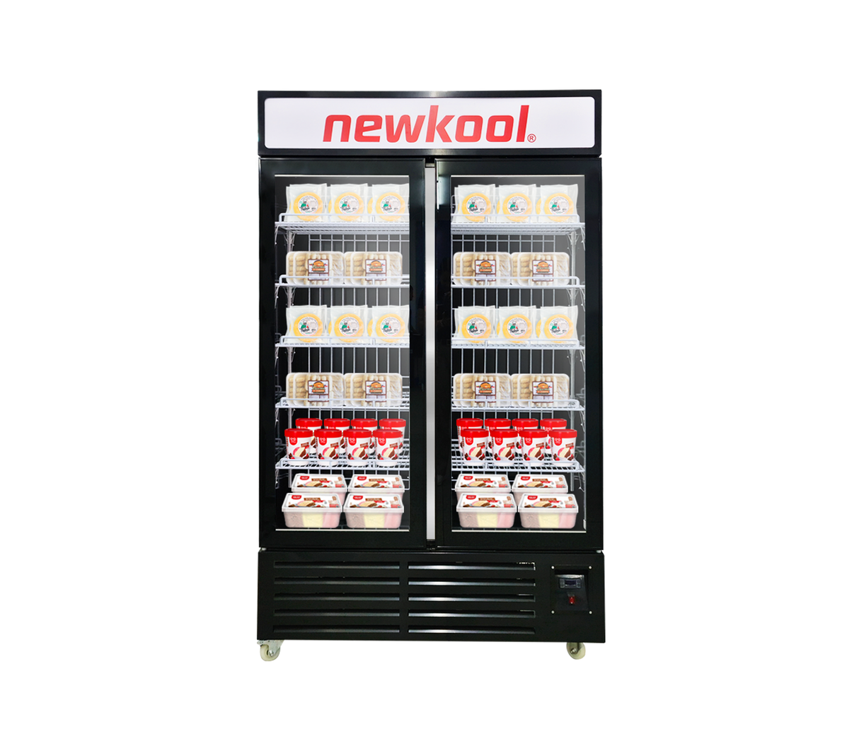 Congelador vitrina s/escarcha 730 lts Newkool