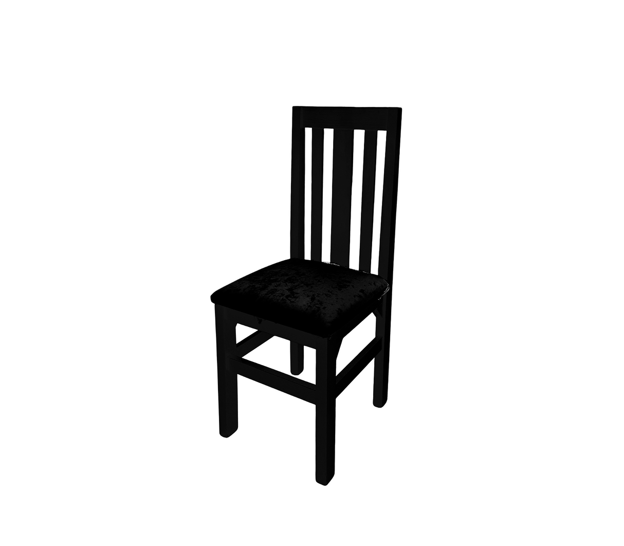 Silla para comedor Patricia con tapizado negra Isabel