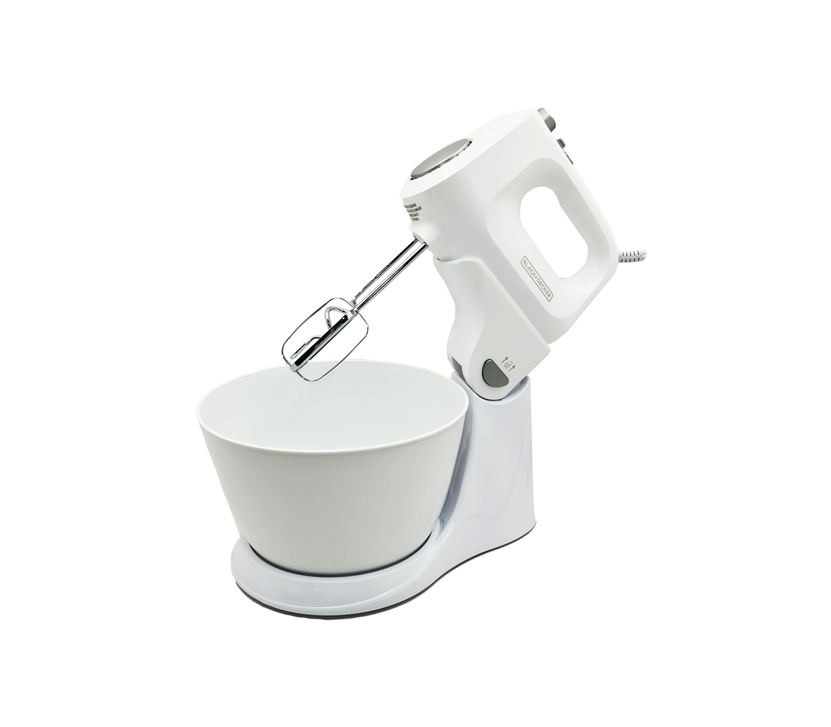 Batidora de pedestal 2 en 1 5V blanca Black & Decker