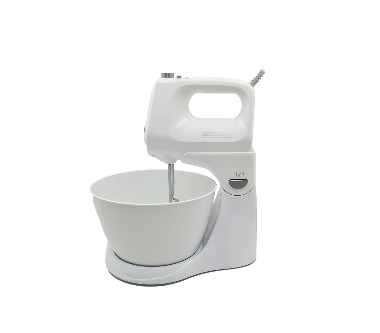 Batidora de pedestal 2 en 1 5V blanca Black & Decker