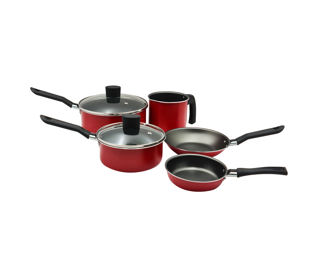 Juego de ollas 5 piezas Garlic rojo Brinox