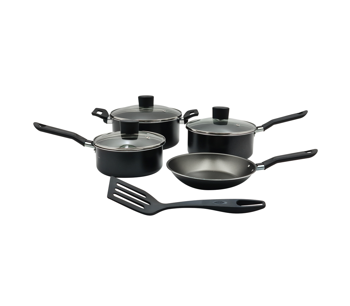 Juego de ollas 5 piezas Garlic negro Brinox