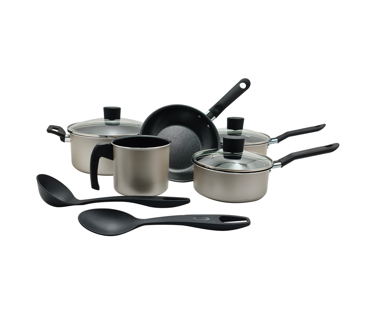 Juego de ollas 7 piezas Dolce Gris Brinox