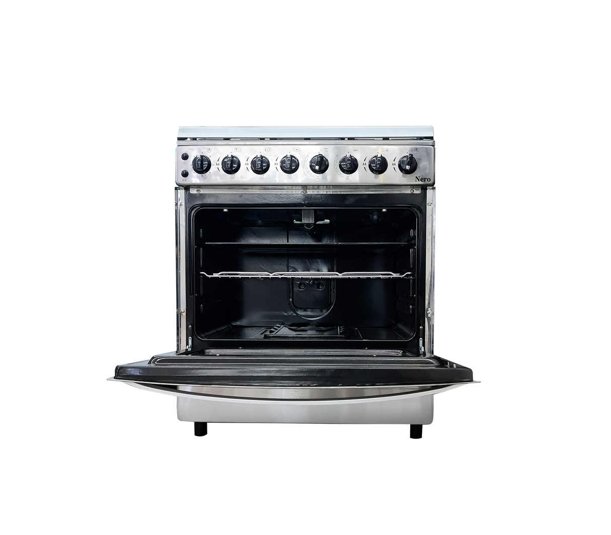 Cocina a gas 30" de piso 5 hornillas c/horno acero inox Vene Hogar