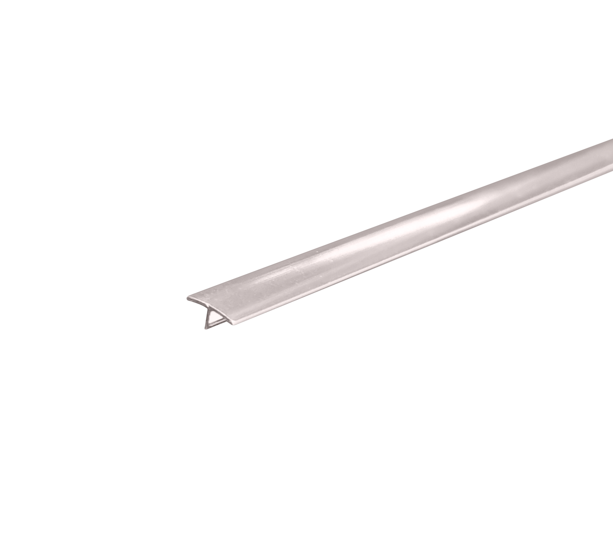 Perfil de aluminio T line 2.45m silver Powerfik