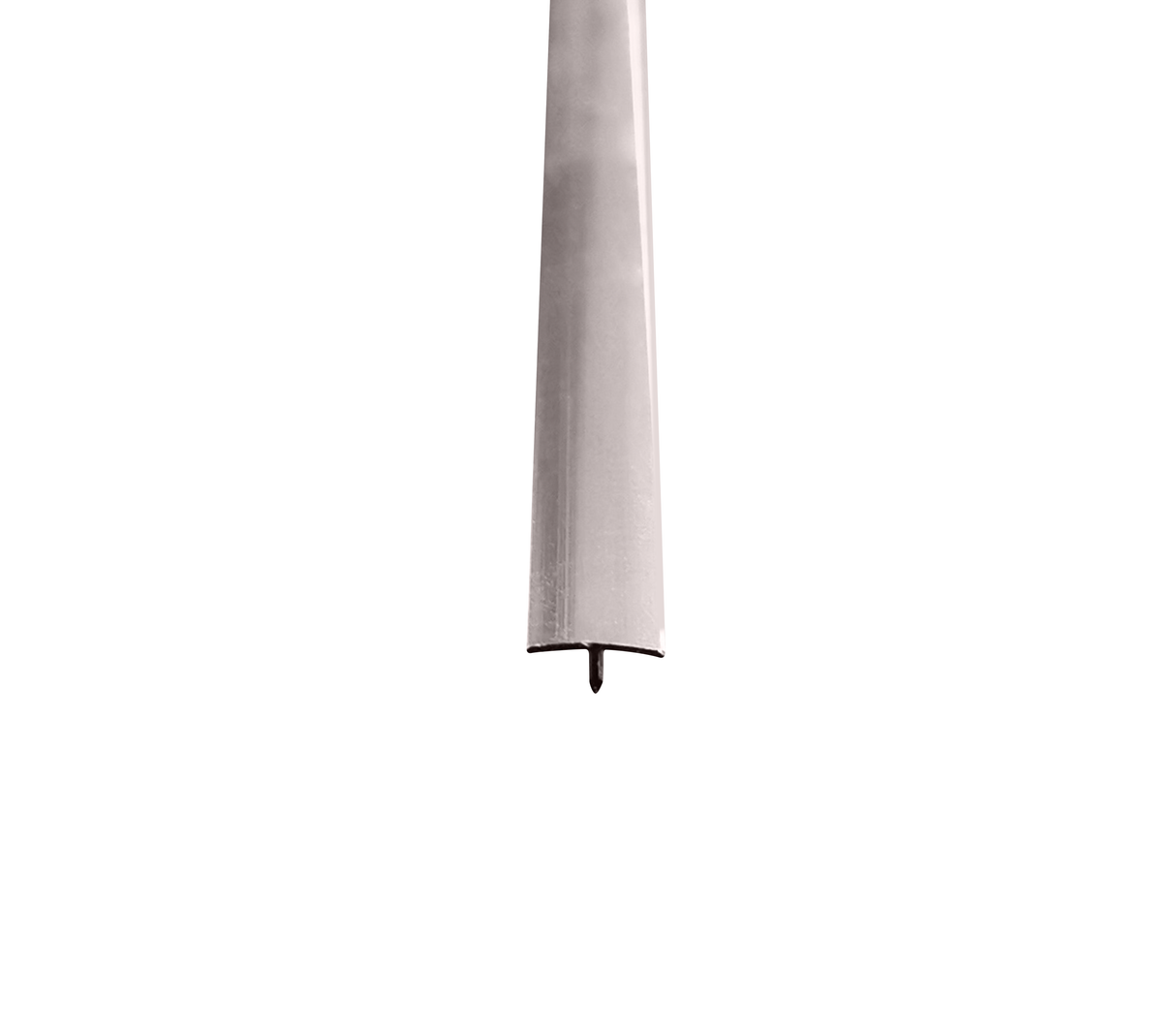 Perfil de aluminio T line 2.45m silver Powerfik