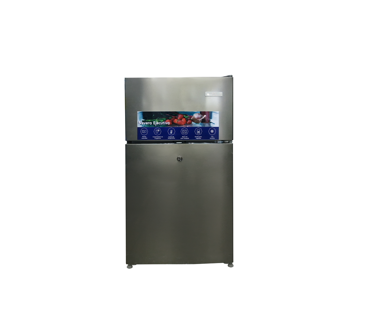 Nevera ejecutiva c/escarcha 86 litros acero inox Gplus