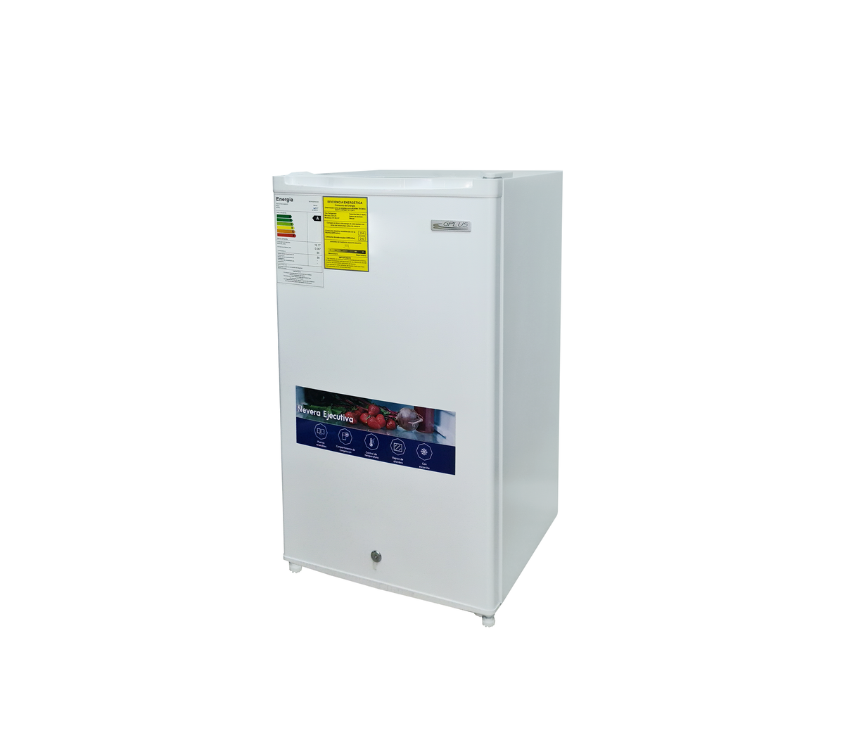 Nevera ejecutiva Single Door con escarcha 3.2 pies cúbicos blanco Gplus