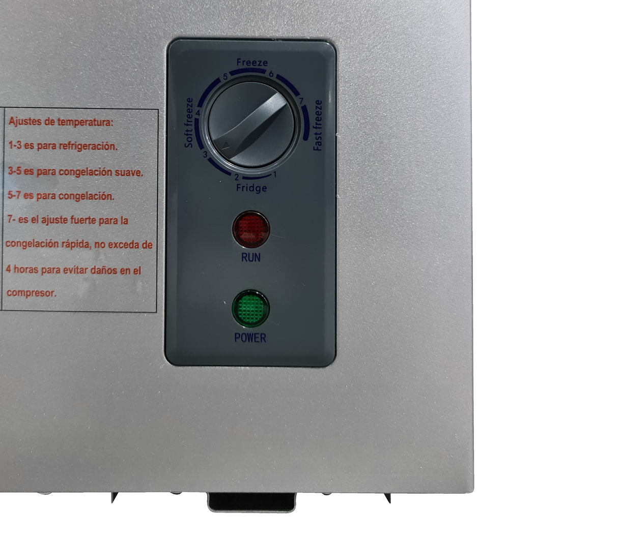 Congelador hztl 141 litros gris Newkool