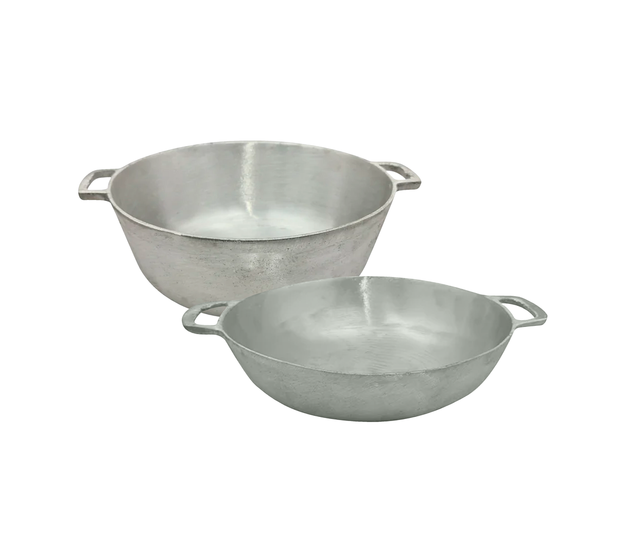 Juego de paellera + caldero 11" aluminio fabricación nacional Powerfik