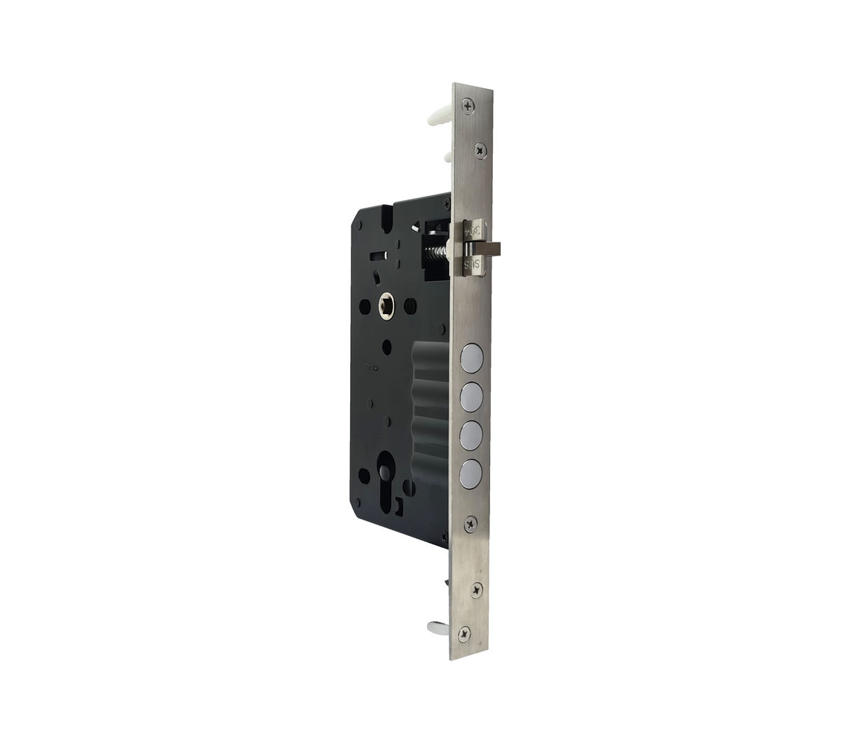 Cerradura de embutir 4x3 60mm + cilindro 60 m6 protec caja Cisa