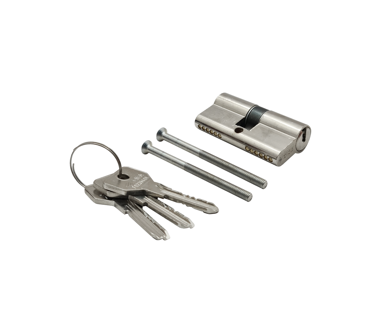 Cerradura de embutir 4x3 60mm + cilindro 60 m6 protec caja Cisa