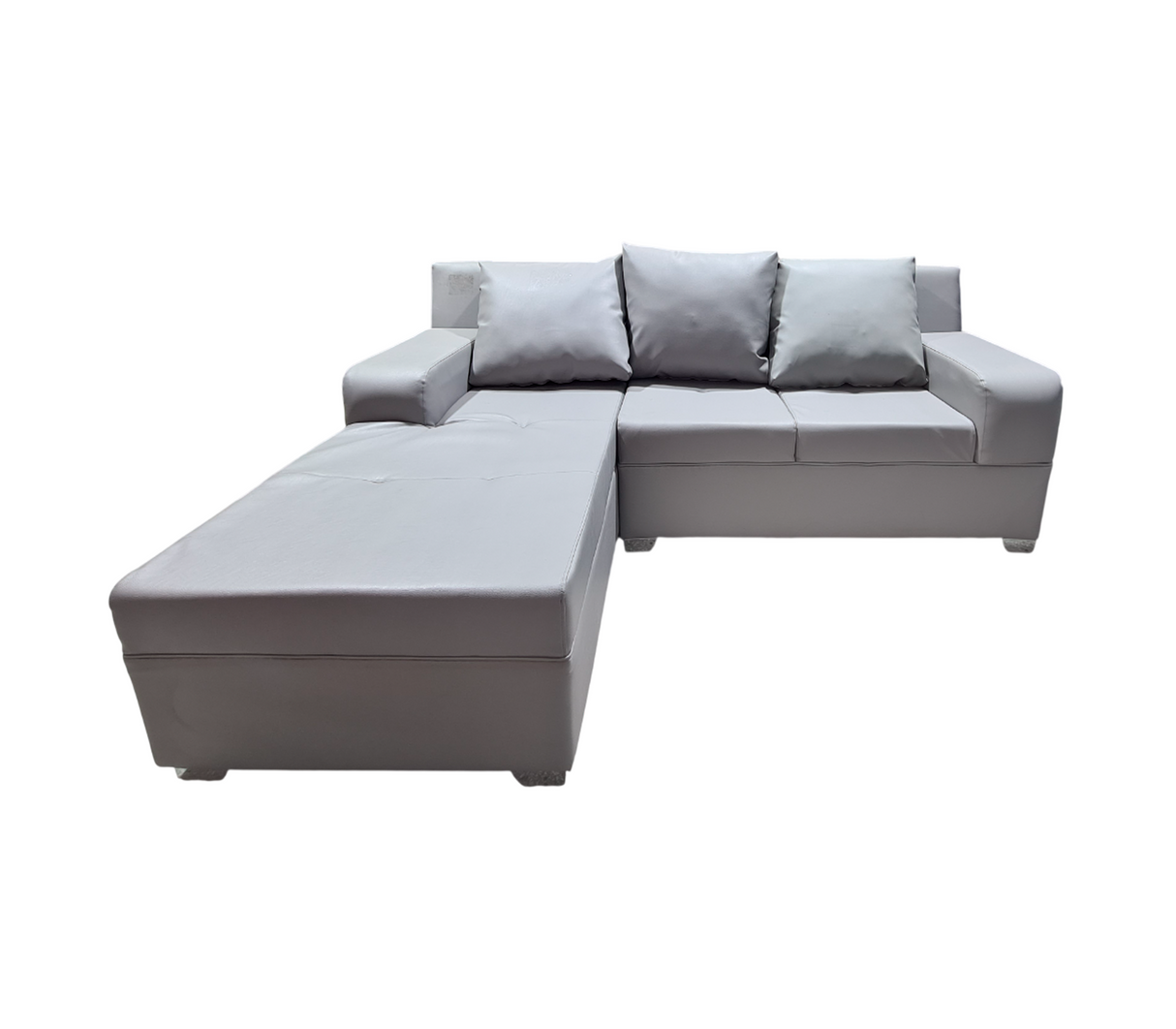 Juego de recibo modular tipo L Vigo 2 puestos + Chaiselongue Bipiel Okalia.