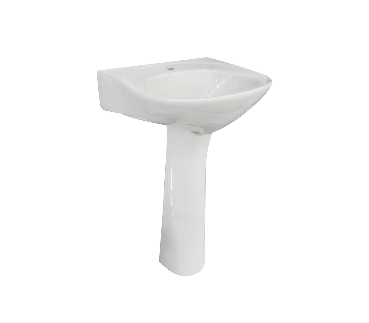 Lavamanos pompano 6625 con pedestal belair 6683 blanco Vencerámica