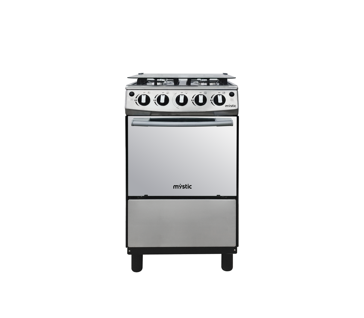 Cocina a gas esmeralda 4 hornillas (20") Acero inoxidable Mystic