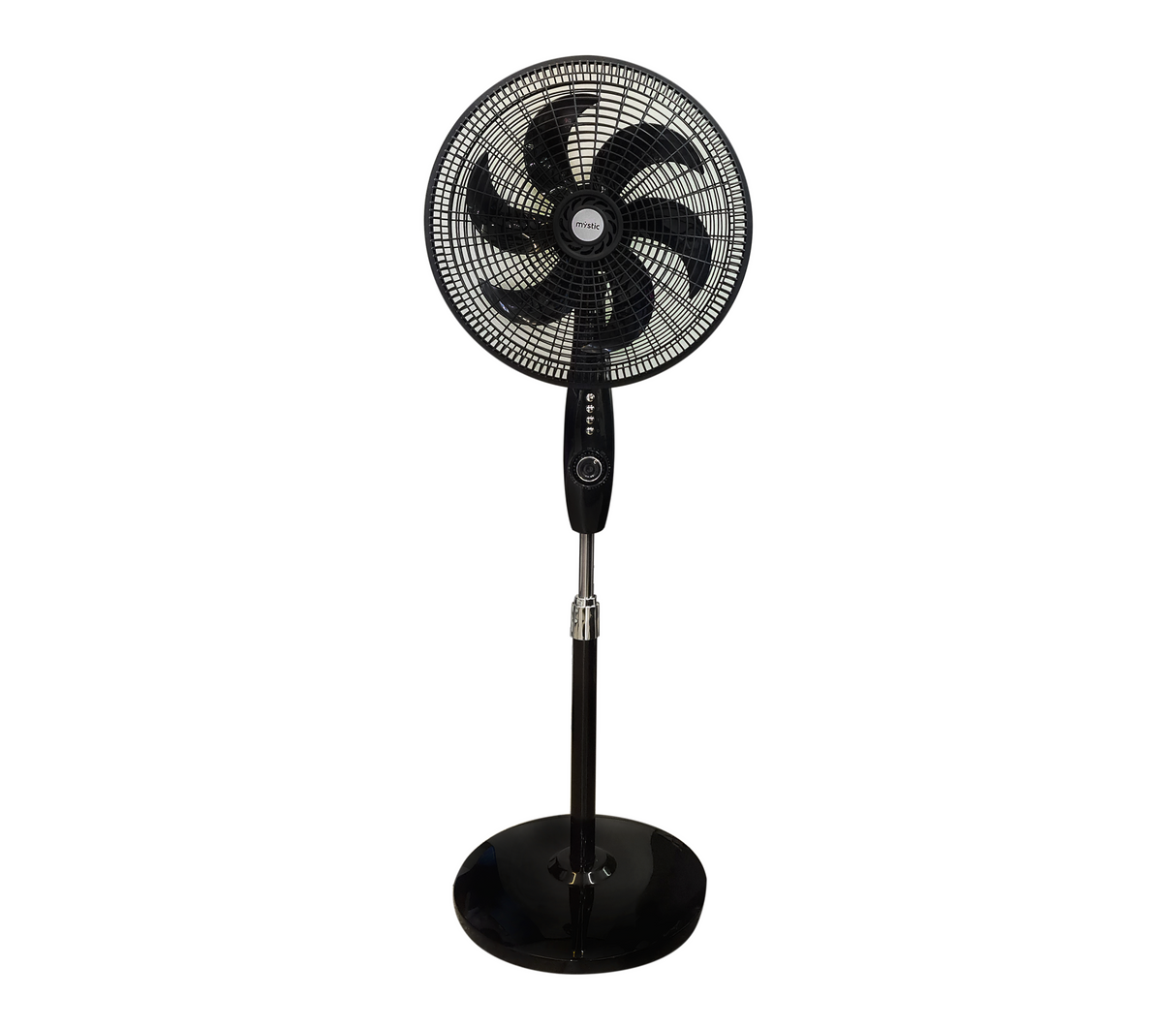 Ventilador pedestal 18" 6 aspas negro Mystic