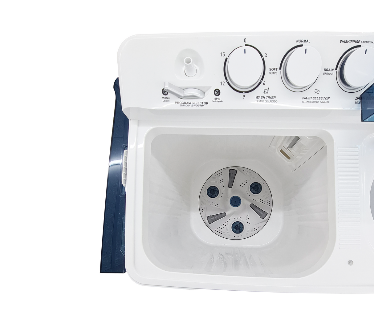 Lavadora semiautomática con bomba doble tina 13kg Mystic