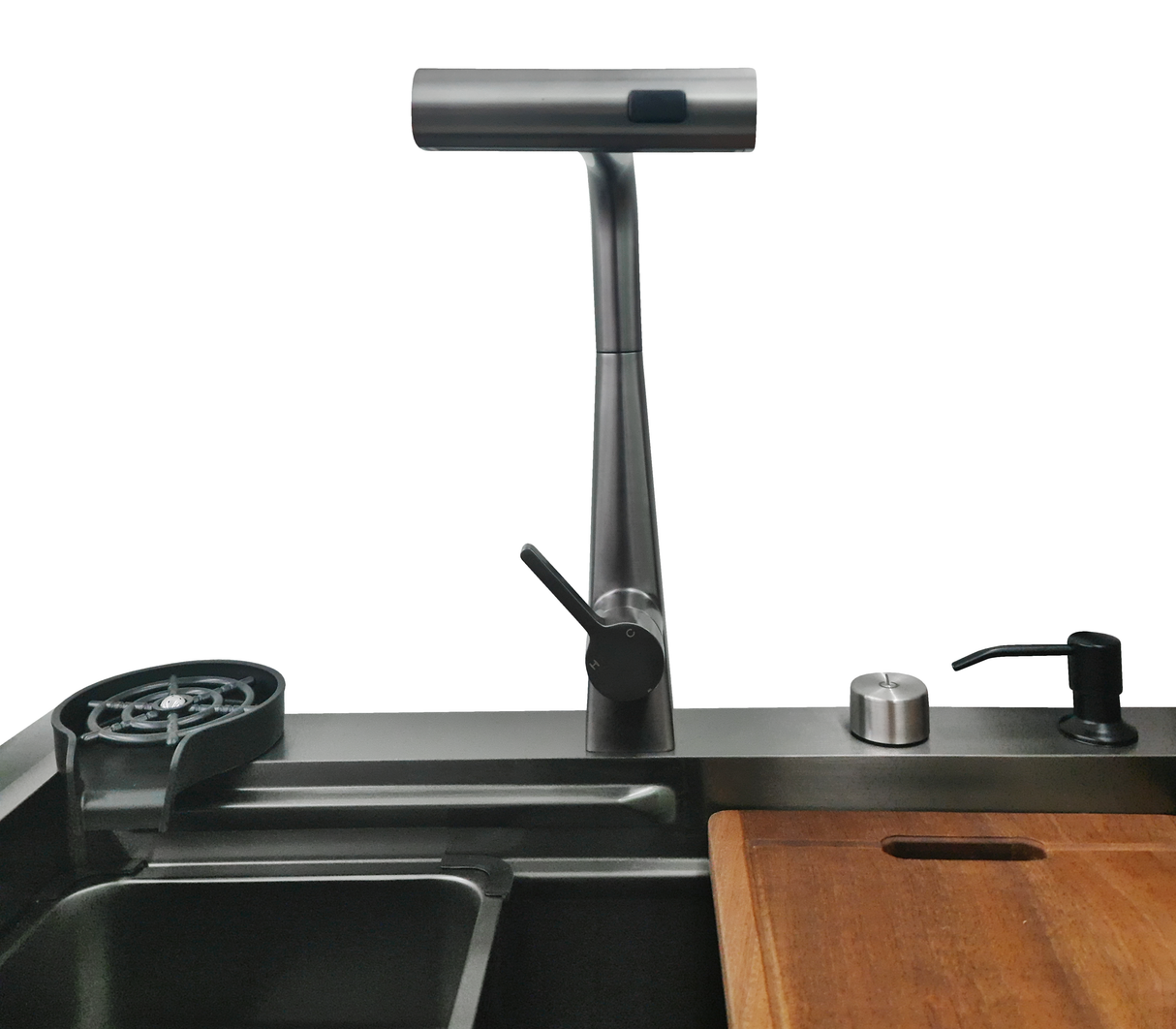 Fregadero Flusso Lite 68 1 tina + accesorios acero inox Vetrux