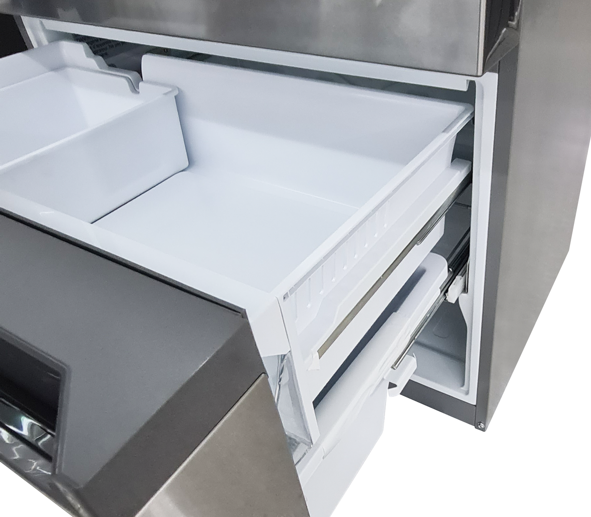 Nevera french door con dispensador 21.6 pies acero inoxidable Frigilux