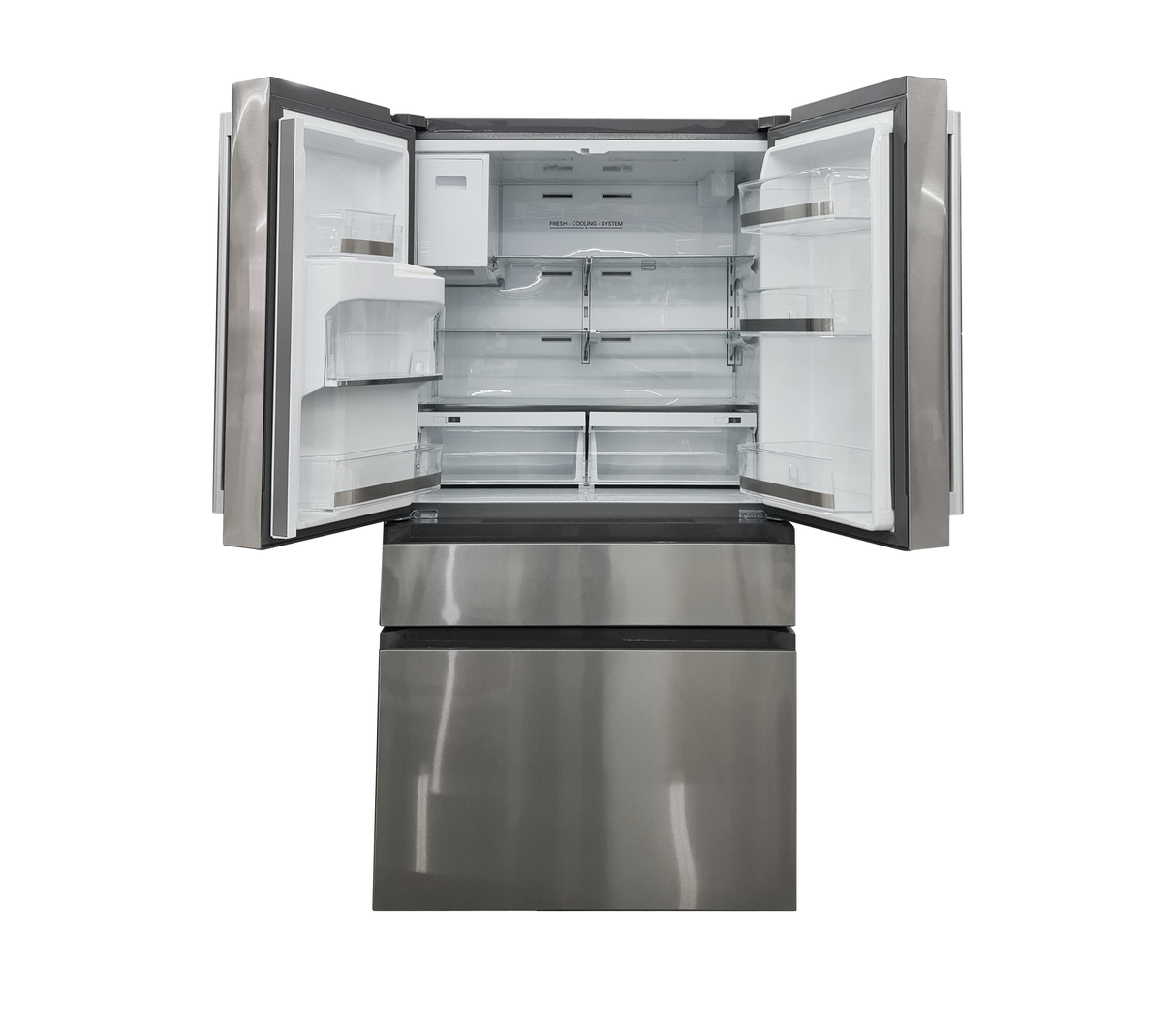 Nevera french door con dispensador 21.6 pies acero inoxidable Frigilux