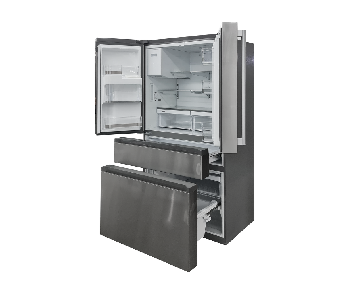 Nevera french door con dispensador 21.6 pies acero inoxidable Frigilux