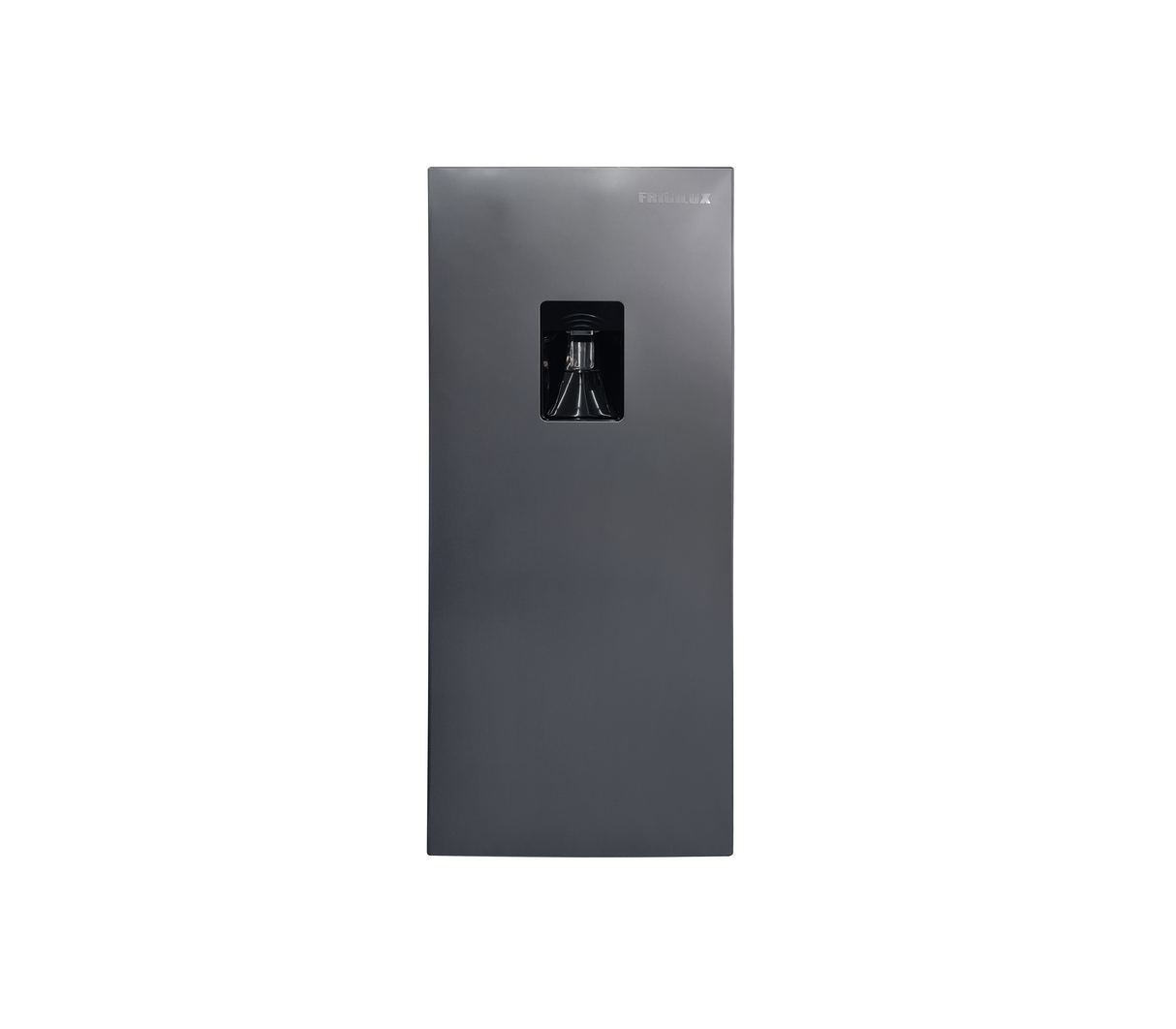 Nevera Single Door 6.6 pies con escarcha y dispensador gris Frigilux